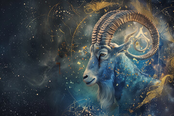 wallpaper of astrological spiritual zodiac sign capricorn