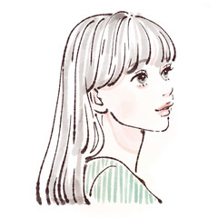 女性・女の子のイラスト素材