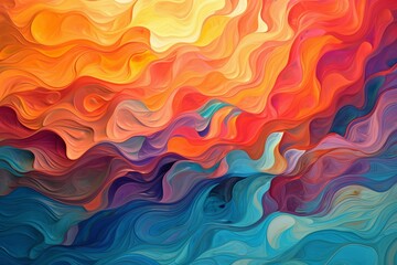 Fototapeta premium Abstract Background with Colorful Gradients and Movement 