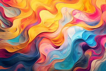 Obraz premium Abstract Background with Colorful Gradients and Movement 