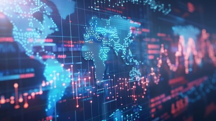 Analyzing financial investment plan in relation to economic growth. Global network data banking analytics