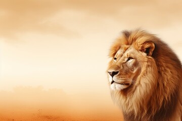 portrait of a lion, generative ai