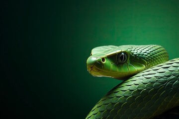 Obraz premium close up of a snake, generative ai