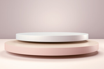Simple and elegant round product booth
