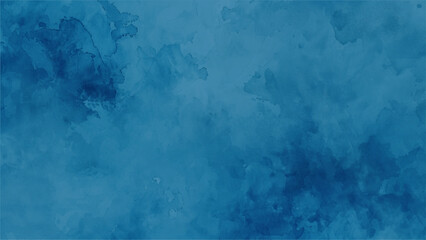 Abstract watercolor paint background dark blue color grunge texture for background, banner. abstract blue dark watercolor concrete texture wall for background material cement and sand pattern of brush
