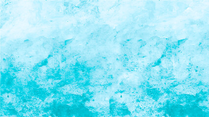 Blue Watercolor background with blue paint, with light turquoise and dark sky-blue, monochromatic. Watercolor cloud texture. Abstract watercolor background of gradient sea waves in blue beige tones. W