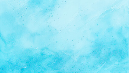 Soft sky blue paint aquarelle hand-painted watercolor background with watercolor stains, creative blue design with blue marble texture background used as cover, card, presentation and decoration. blu	