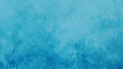 Abstract spray paint blue and white color on paper texture background. Blue background with faint texture and bright center and black vignette border, elegant luxury sapphire blue color in old vintage