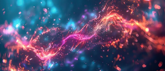 Fototapeta premium psychedelic electricity abstract wallpaper