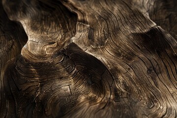 Wood piece showing rough texture. Raw material concept