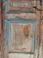 door of a house,outside shoot,stock image. blue old wood