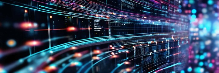 Fototapeta premium Digital abstract backdround for technological opertions