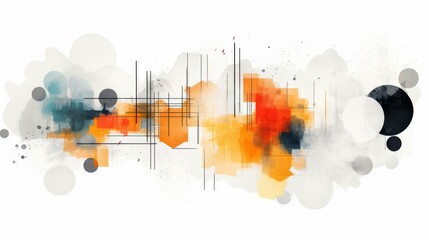 Fototapeta premium Engaging digital communication with modern expression dynamic geometric dialogue bubble creates highquality image.