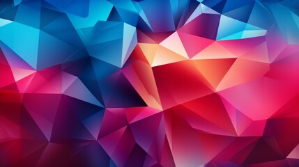 Fototapeta premium Modern and detailed geometric crystal cluster design with abstract patterns and bright colors for a unique and contemporary look.