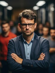 Obraz premium portrait of a man in glasses