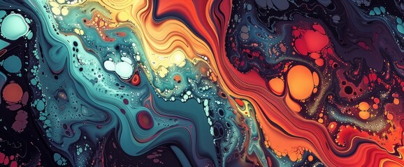 Abstract Art With A Sense Of Depth And Texture, Cartoon Style, Background