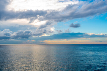 Obraz premium Sunset at Playa del Carmen, Mexico