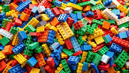 Colorful pile of lego building blocks, toys, plastic, creativity, construction, play, bricks, blocks, stack, arrangement, vibrant, multicolored, educational, childhood, building, design