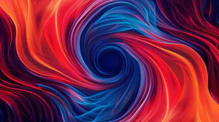 Waves of color in an impressionist style abstract paint background.