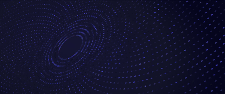 perspective blue matrix particle, binary code particle futuristic vector design for science, ai, data, hi tech background