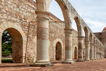 Ruins of Ex-monastery of Santiago Ap&oacute;stol,  Cuilapan de Guerrero, Oaxaca, Mexico