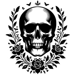 Skull head silhouette