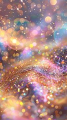 Fototapeta premium Colorful glittery background with rainbow colors. Abstract texture.