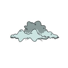 splash isolated on white