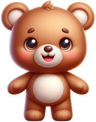 Fototapeta premium Cute 3D bear character