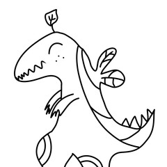 shark cartoon isolated on white