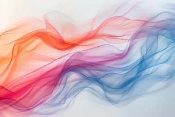 Abstract transparent material wavy background 
