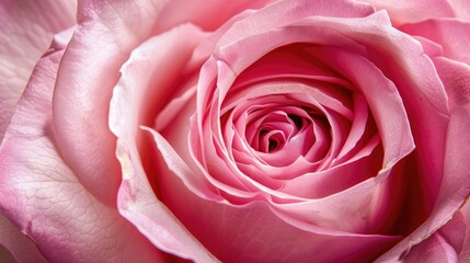 Obraz premium Macro texture of a pink rose as a background for Valentine s Day with the symbolism of love
