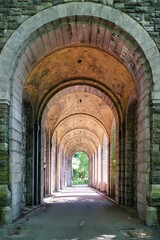 Naklejka premium Fort Tryon Park is a public park located in the Washington Heights and Inwood neighborhoods of the borough of Manhattan in New York City.