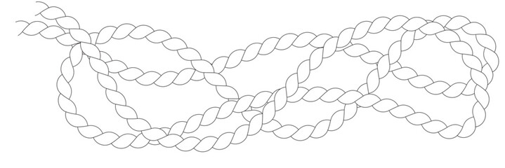 rope icon with a white background. vector illustration. 