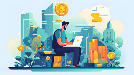 Affiliate Marketing illustration vector