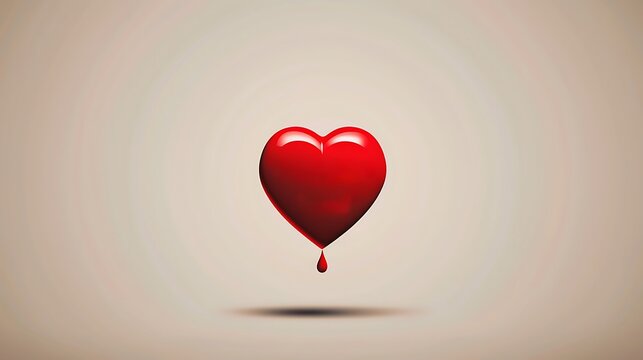 Create a captivating World Blood Donor Day poster. Use a heart-shaped blood drop logo at the center against a plain background. The design should effectively convey the theme "Donate blood, save