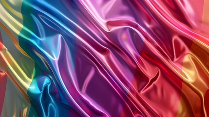 Obraz premium Vibrant Rainbow Gradient Celebrating Pride Month: A Spectrum of Joy and Inclusion