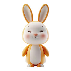 Obraz premium Cute 3D cartoon rabbit