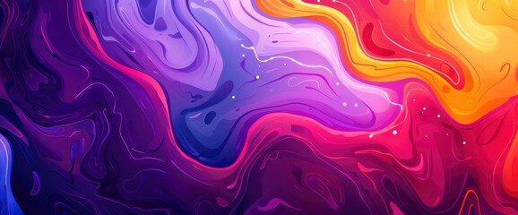 Obraz premium Energy Harmonics In Abstract Form, Cartoon Style, Background