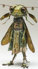 fantasy image of a female grasshopper