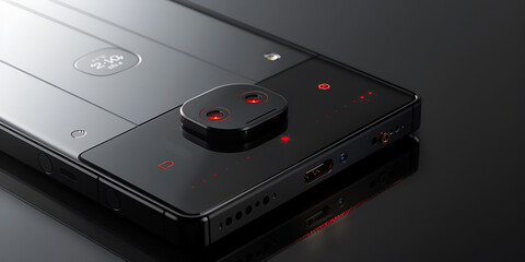 Obraz premium Sleek Smartphone with Advanced Camera | Modern Mobile Device with High-Tech Features