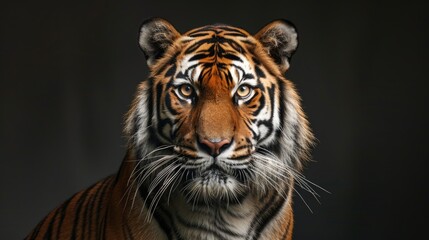 Fototapeta premium Magnificent and impressive Bengal tiger in its full glory
