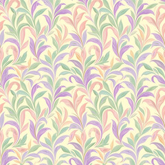 Floral variety color, form natural, seamless fabric pattern.