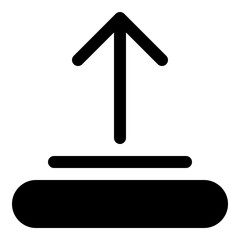 Up Arrow Icon for Uploads and Navigation