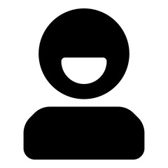 Man Icon for Avatar and User Profiles