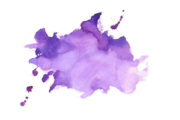 artistic purple watercolor ink splatter abstract background design