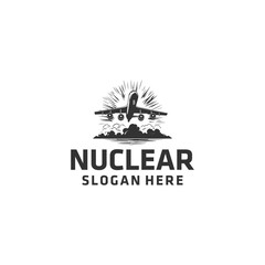Nuclear technology logo vector illustration