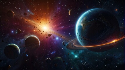 A universe with realistically dazzling and fascinating planets