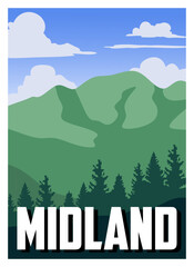 Fototapeta premium Midland oregon with beautiful views