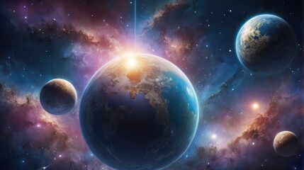 A universe with realistically dazzling and fascinating planets